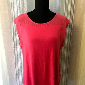 DKNYC Cap Sleeve Tee Large